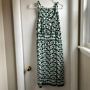 Mod print tank dress